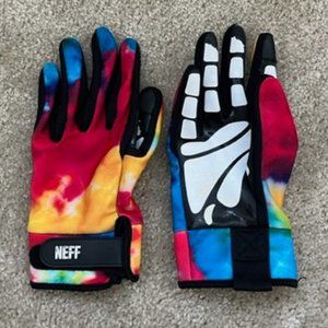 Neff Snowboard Park Gloves, Men, Tie Die multi-color, Small